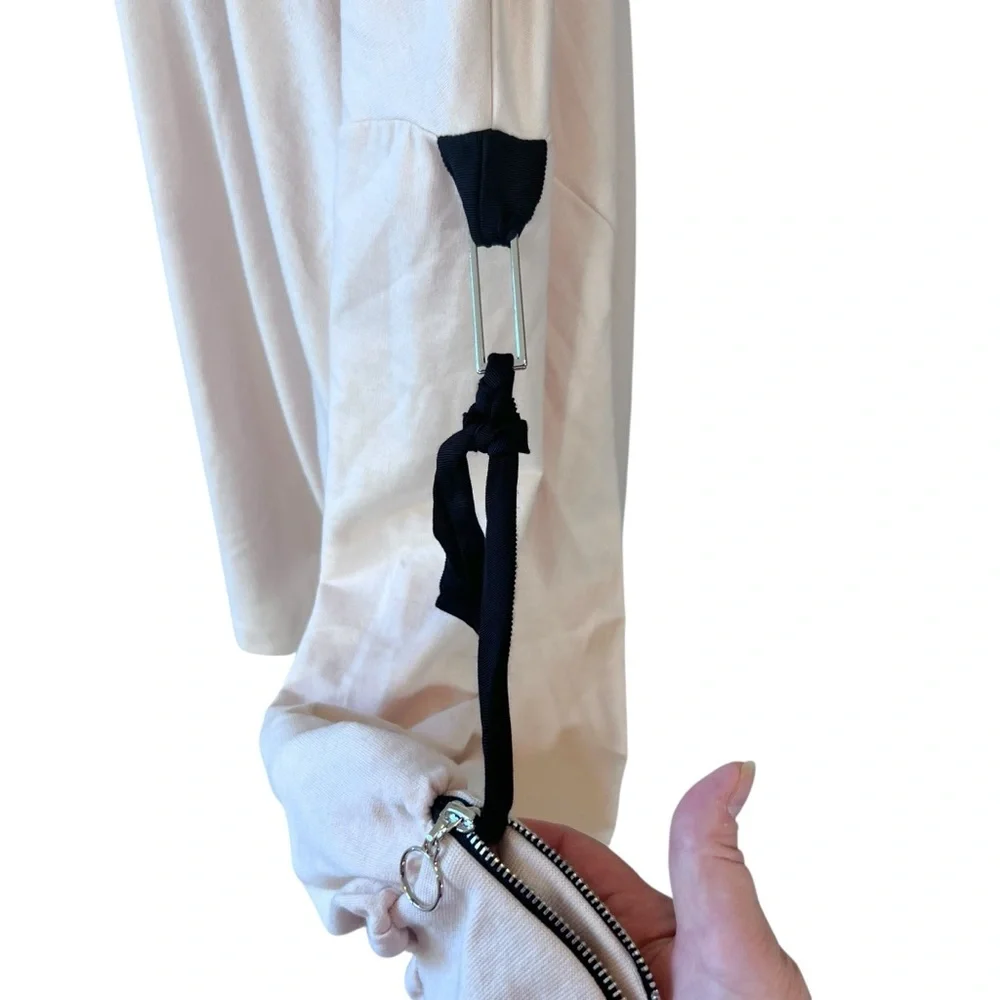 Zara Oversized Tie Sleeve Lagenlook Sweatshirt